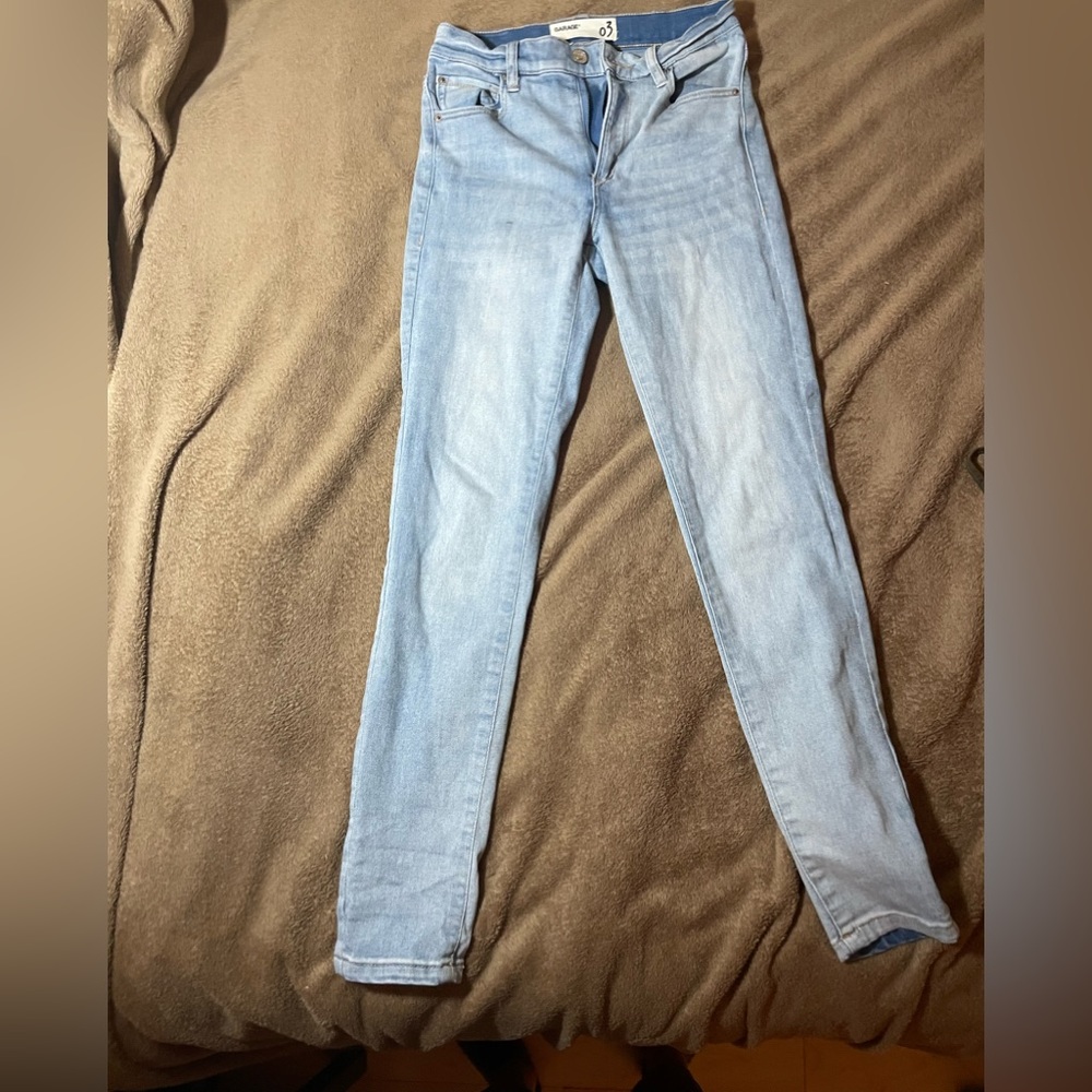 Old Garage skinny jeans, light wash